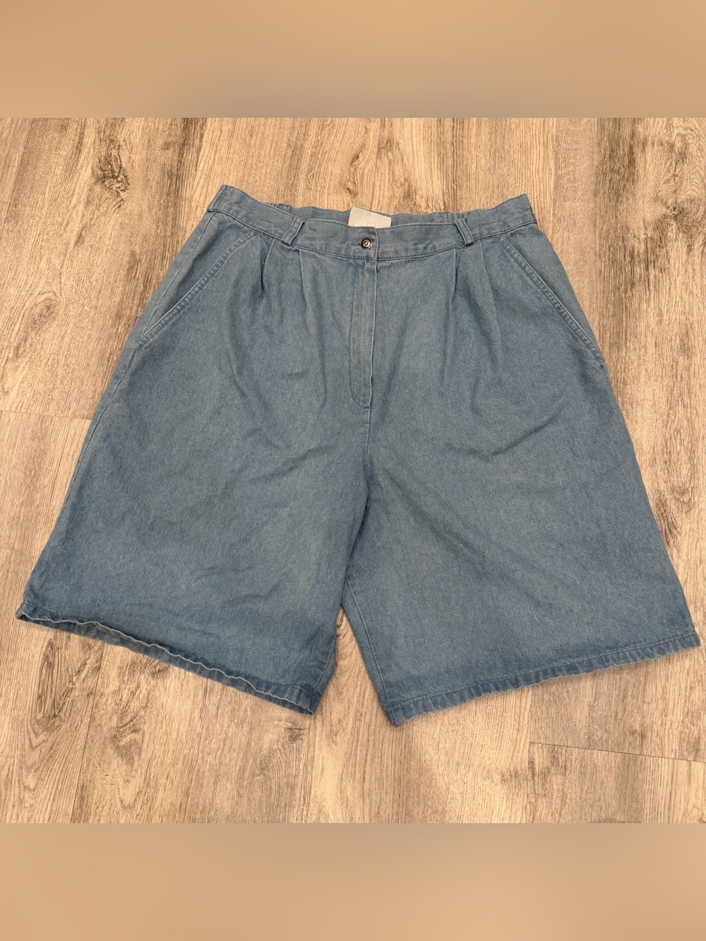 Vintage Jantzen Classics Chambray Walking Shorts High‎ Rise Elastic Waist